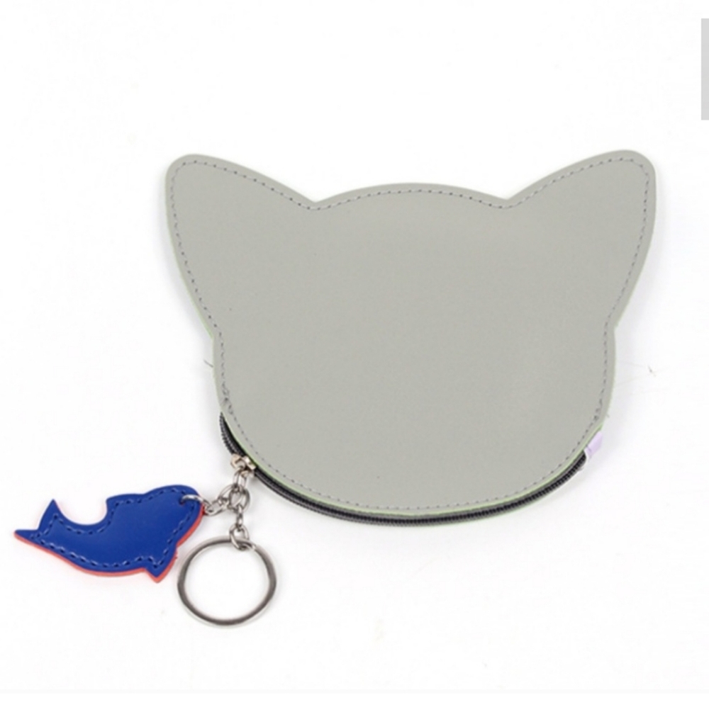 Happy kitty Cat  Blue Fish Pouches - Picture 3 of 6